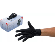 BGS Technic Egyszer használatos kesztyű doboz | nitril | extra tapadás | XL méret | 100 db (74671)