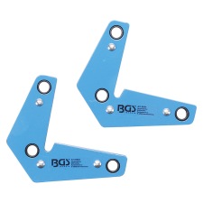 BGS Technic Hegesztő mágnes készlet, L-alakú, 2 részes (BGS-9684) autójavító eszköz