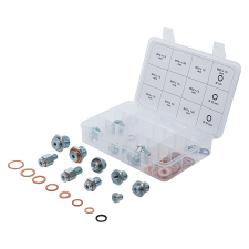 BGS Technic Olajleeresztőcsavar-javítókészlet, 63 darabos (BGS-70184) autójavító eszköz