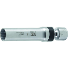 BGS Technic Univerzális csuklós gyújtógyertya kulcs, rögzítő rugóval, 3/8, 14 mm, 12 pontos (BGS 2390)