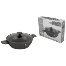 BH-8128 LÁBAS+FEDŐ 28 CM ANTRACIT edény