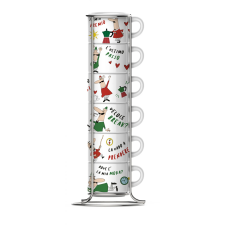 Bialetti Espresso csésze szett állvánnyal 6db-os (TAZZ202) kávéfőző kellék