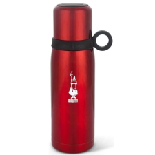 Bialetti Hőtartó, rozsdamentes acél palack pohárral 460ml PIROS(DCXIN00001) kávéfőző