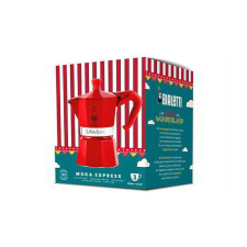 Bialetti Moka Express 3TZ Winter Wonderland Kotyogós Kávéfőző - Piros kávéfőző