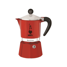Bialetti Rainbow kotyogós piros 1adagos kávéfőző