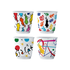 Bialetti Y0Tz109 Arte csésze szett, 4db bögrék, csészék