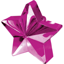 Bíborvörös Magenta csillag alakú léggömb, lufi súly party kellék