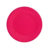  Bíborvörös Solid Magenta papírtányér 6 db-os 18 cm