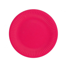  Bíborvörös Solid Magenta papírtányér 6 db-os 18 cm party kellék