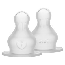 Bibs etetőcumi szilikon közepes folyású 2db cumi