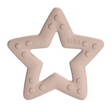Bibs Rágóka, csillag, púderrózsaszín rágóka