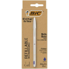 Bic Golyóstoll 0,32 mm, kupakos, matt ezüst színű tolltest, BIC Cristal Re`New, kék + betét (BC997202)