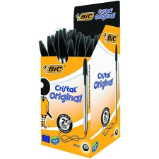 Bic Golyóstoll, 0,32mm, kupakos, BIC "Cristal Original", fekete, 50db/doboz toll