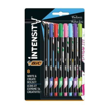 Bic Tűfilc, 0,4 mm, BIC Intensity, 8 különböző szín (BC946047K) filctoll, marker