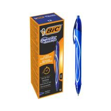 Bic Zseléstoll, 0,3 mm, nyomógombos, BIC \"Gel-ocity Quick Dry\", kék toll