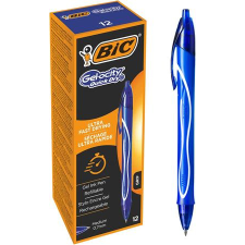 Bic Zseléstoll, 0,3 mm, nyomógombos, BIC "Gel-ocity Quick Dry", kék toll