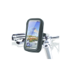  Biciklis tartó: UNIQ - Univerzális bicikli kormányra szerelhető, 360 fokban elfordítható fekete telefon tartó 5,5 col