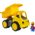 BIG Power-Worker Billenőplatós teherautó figurával - Sárga