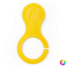BigBuy Accessories Érme kulcstartó karabinerrel 142451 Fekete kulcstartó
