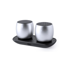 BigBuy Tech Vezeték nélküli Bluetooth Hangszórók USB 6W Ezüst színű 146054 hangszóró