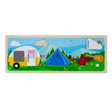 Bigjigs készségfejlesztő szenzoros puzzle kemping a természetben kreatív és készségfejlesztő