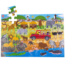 Bigjigs puzzle Kalandozás Afrikában 48 db puzzle, kirakós
