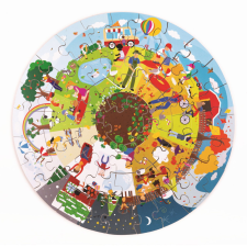 Bigjigs puzzle kerek 4 évszak 50 db puzzle, kirakós