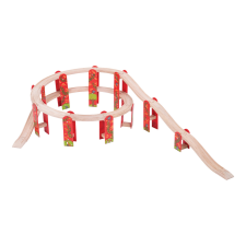 Bigjigs rail emeletes sín készlet kisvasút