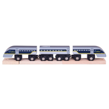 Bigjigs Rail Eurostar E320 Gyorsvonat és Sínkészlet vágány