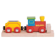 Bigjigs Rail fa Az első vonatom mozdony és vagon kreatív és készségfejlesztő