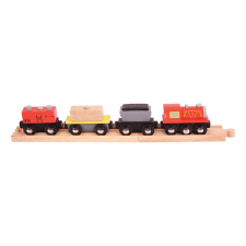 Bigjigs Rail fa tehervonatok + sínek I. kreatív és készségfejlesztő