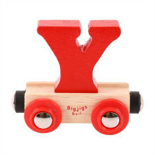 Bigjigs Rail fa vagon Y betűvel kreatív és készségfejlesztő