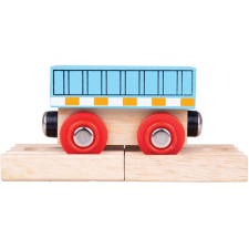  Bigjigs Rail kék vagon vágány