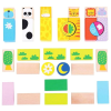 Bigjigs Toys Bigjigs Safari színes kockák