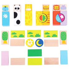 Bigjigs Toys Bigjigs Safari színes kockák barkácsolás, építés