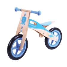 Bigjigs Toys fa futóbicikli kék lábbal hajtható járgány