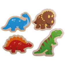 Bigjigs Toys Fa puzzle - Dinoszauruszok puzzle, kirakós