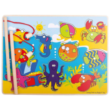 Bigjigs Toys Mágneses horgászjáték - Tengeri háziállatok oktatójáték