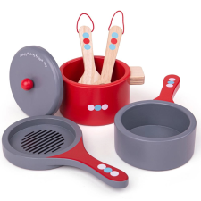 bigjigs toys pöttyös fa edénykészlet konyhakészlet