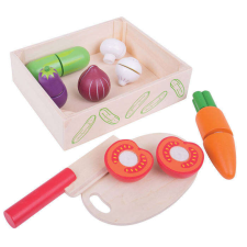Bigjigs Toys Szeletelt zöldségkészlet konyhakészlet