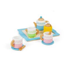  Bigjigs Toys teáskészlet tálcával konyhakészlet