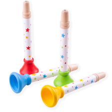 Bigjigs Trombita csillagokkal 1 db zöld játékhangszer
