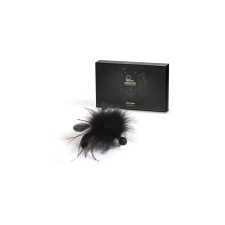 Bijoux Indiscrets Pom Pom - cirógató (fekete) bőr, lakk, latex eszköz