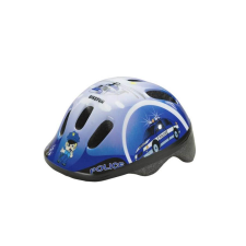 BikeFun Ducky gyerek bukósisak, XS-es (44-48 cm), rendőrautós, kék kerékpáros sisak