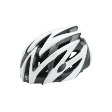 BikeFun Fejvédő sisak sisak BIKEFUN EDGE M fehér/karbon 55-58 cm kerékpáros kerékpáros sisak