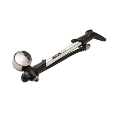 BikeFun Shock alumínium teleszkóp pumpa, 21 bar (300psi), ezüst színű kerékpár és kerékpáros felszerelés