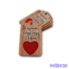  Biléta - Köszönöm, hogy vagy nekem 6,5x4cm 5db/csomag dekorációs kellék