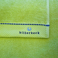 Billerbeck rizskötésű törölköző, Limetta zöld, 70x140 cm lakástextília
