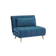  BILLY VELVET kék kihúzható fotel bútor