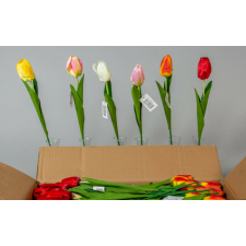  Bimbós tulipán szálas selyemvirág 45 cm dekoráció